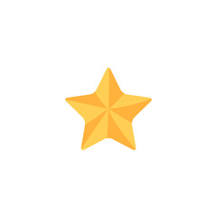 Gold Star Icon Vector