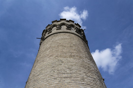 Lookout Ded near Beroun Czech republic with blue sky background