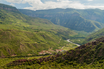Chicamocha river canyon in Colombia