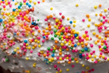 colored millet at Easter. macro