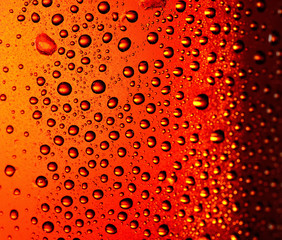 Misted glass of beer. Close up shot