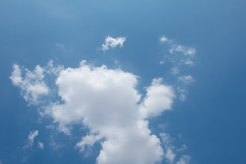 clouds in the blue sky