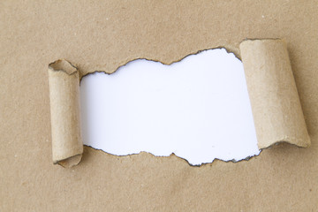 Blank burnt torn paper. Write your message.