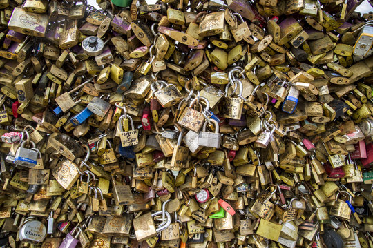Pont de L' amour, Paris, France