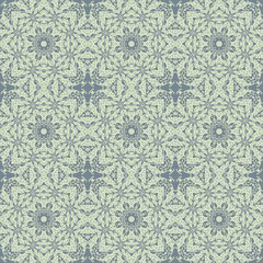 Seamless pattern with mosaic lace ornament