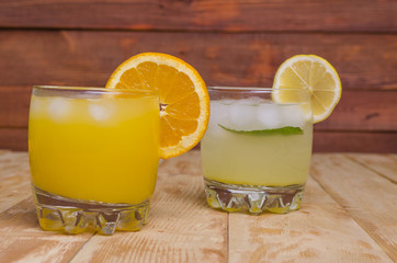 cocktail from natural juice