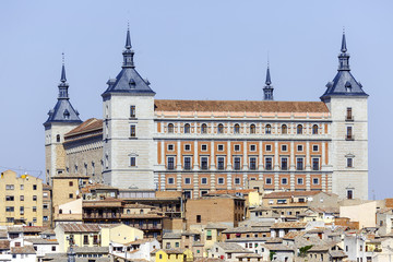 Fototapeta na wymiar Alcazar Fortress Medieval City Toledo Spain
