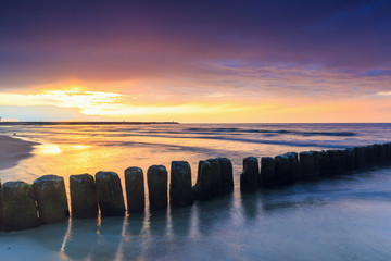 Beautiful long exposure sunset shot