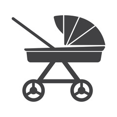 Baby carriage icon