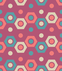 Vector modern seamless colorful geometry pattern, color abstract geometric background, pillow multicolored print, retro texture, hipster fashion design