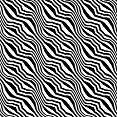 Vector hipster abstract geometry trippy pattern with stripes , black and white seamless geometric background, subtle pillow and bad sheet print, creative art deco, simple wood texture