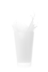 milk splash isolated
