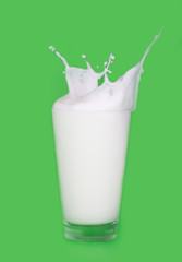milk splash isolated