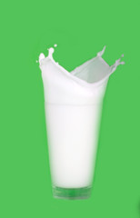 milk splash isolated