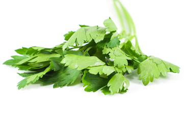 Parsley isolated on the white background