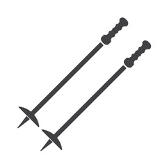 Ski poles icon