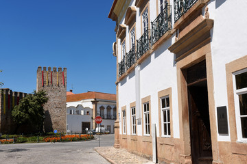 Fototapeta na wymiar Castle and Casa do Alamo, Alter Do Chao, Beiras region, Portugal