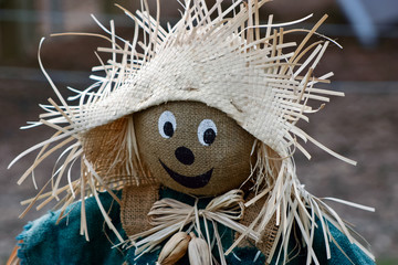 Smiling scarecrow