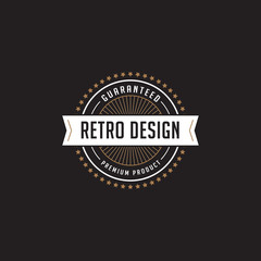 Vintage Label Badge Logo vector elements frame Luxury Retro