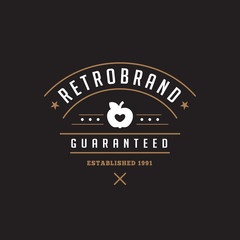 Vintage Label Badge Logo vector elements frame Luxury Retro