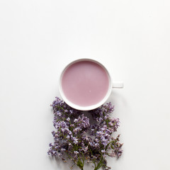 Fruit tea with milk and serenity flowers - 111035384