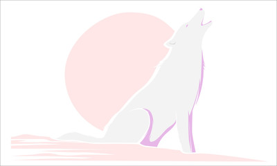 Wolf And Moon