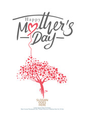 Fototapeta premium Happy Mother's Day Calligraphy.