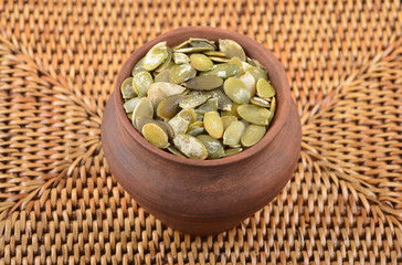 Pumpkin seeds ceramic jug