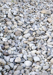 River stones on the bank of the Boise River, Idaho, 2016.