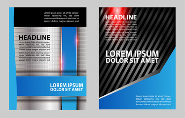 Magazine, flyer, brochure and cover layout design template, vector Illustration
