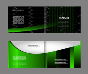 Abstract vector background for brochure or leaflet
