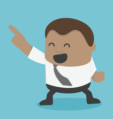 Young African businessman confident