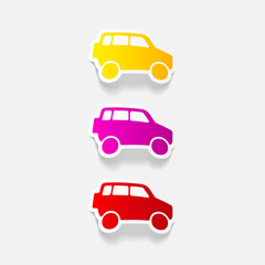 Fototapeta premium realistic design element: car SUV
