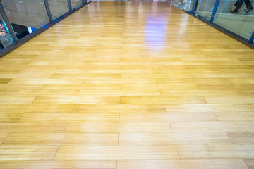 empty new wood floor