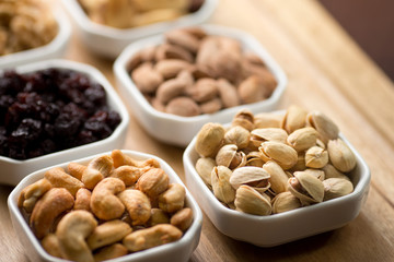 Pistachios and nuts