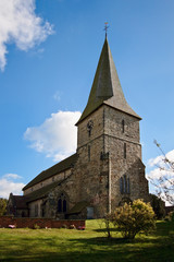Fototapeta na wymiar View of Heathfield church