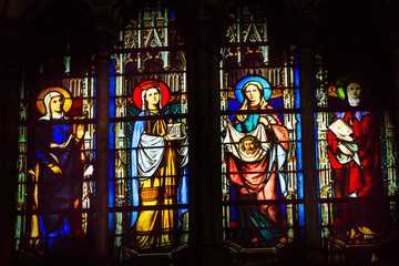 Saint John Baptist Stained Glass Saint Severin Church Paris
