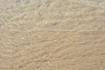 soft wave of the sea on the beach