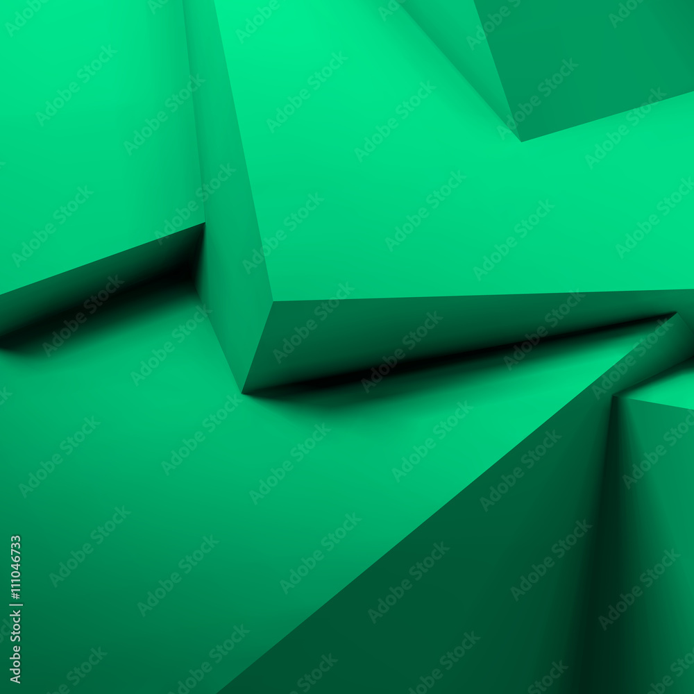 Aufkleber Abstract geometric background with overlapping cubes