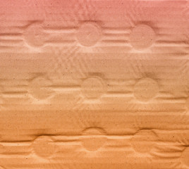 Marks on cardboard