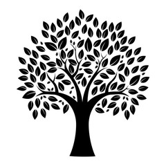 Fototapeta premium Tree Silhouette Background