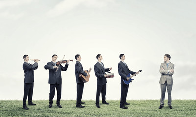Obraz premium One man band