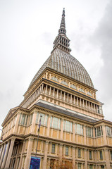 Fototapeta na wymiar Mole antonelliana Turin tallest buildings in Italy