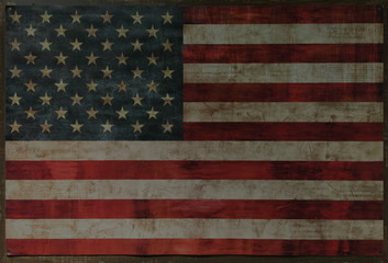 Fototapeta na wymiar vintage american flag