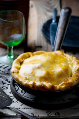  France tart with potato and bacon