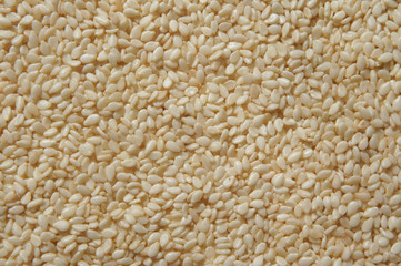 raw sesame seeds close-up
