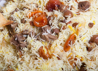 Baked pilaf dish