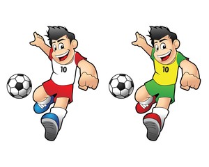 Soccer kids cartoon