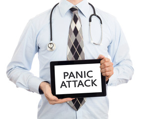 Doctor holding tablet - Panic attack