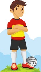 Spain Soccer Character